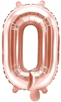 Immagine prodotto di Pallone in foil oro rosa 35 cm lettera O