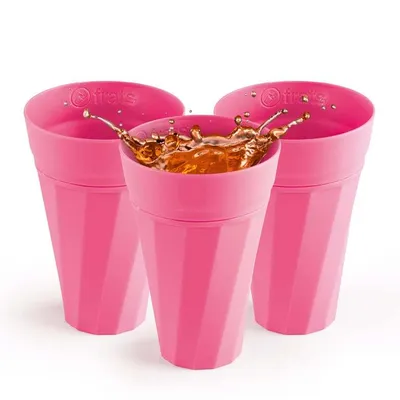 Produktbild von frats Trinkbecher 300ml - Selbstkühlend - 3er-Set - Pink