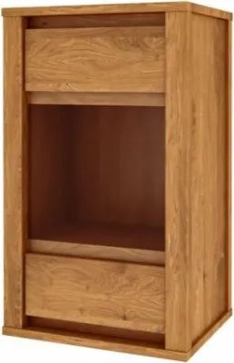 Produktbild von Wandschrank Tinci aus Wildeiche massiv 45x35x76 cm mit 1 Glastür