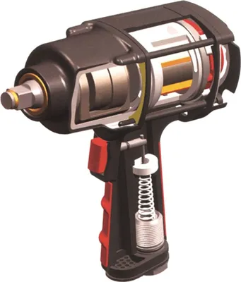 Obrázek produktu pro Yato YT-0953, Rázový utahovák, Černá, Červená, 1356 Nm, 480 l/min, 6,3 bar, Stlačený vzduch