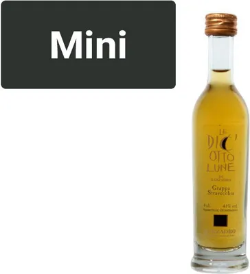 Produktbild von Marzadro Grappa Le Diciotto Lune 41% vol. 0,04l