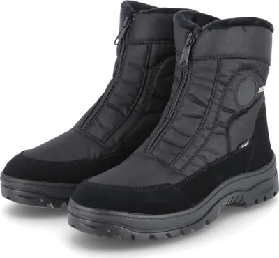 Vista Herren Winterstiefel/ Snowboots Schwarz wasserfest