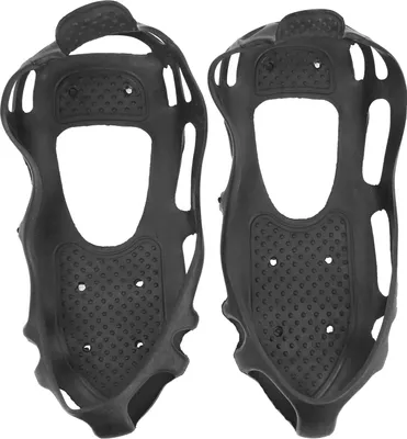 Image de crampons à chaussures 24 pointes, poignées antidérapantes en glace pour chaussures de marche & de sport, crampons d'hiver