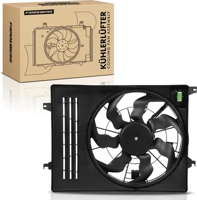 Productafbeelding van Frankberg 1x Motorradiator enkele ventilator