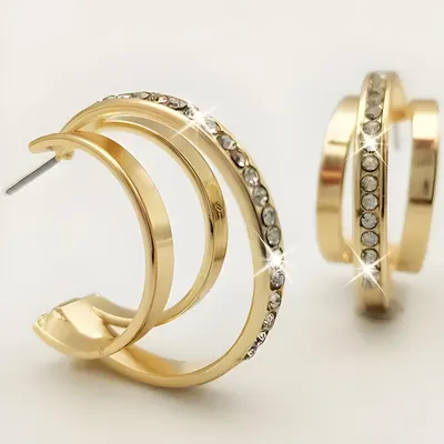 Produktbild von Ohrringe TR-38816 - Elegante Goldohrringe KP38816