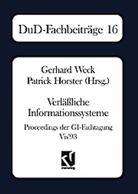 Produktbild von Verläßliche Informationssysteme