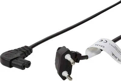 Produktbild von LogiLink Stromkabel Eurostecker - Eurokupplung 0,75 m