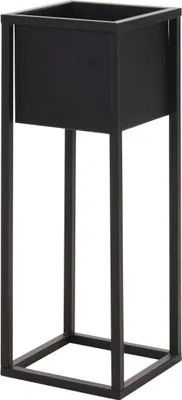 Produktbild von Blumentopfständer Metall eckig - schwarz - Modell: 60 cm