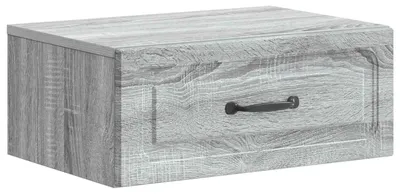 Zdjęcie produktu dla Wisząca Szafka Nocna z szufladą Szary Sonoma 49 x 34,5 x 20 cm