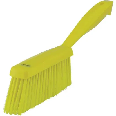 Productafbeelding van Bankborstel 14" - polypropyleen met zachte polyester borstel - geel