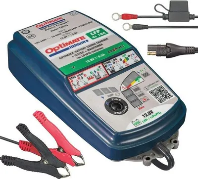 Image de Chargeur de batterie au lithium 12,8 V 10 A pour voitures de course et motos, compact et efficace