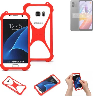 Produktbild von K-S-Trade Handy-Hülle kompatibel mit Xiaomi Redmi A2 Schutz-Hülle Bumper Silikon Schutz Hülle Cover Case Silikoncase Silikonbumper TPU Softcase