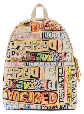 Produktbild von Desigual Damen Rucksack Lettering Mariscal Mombasa bunt