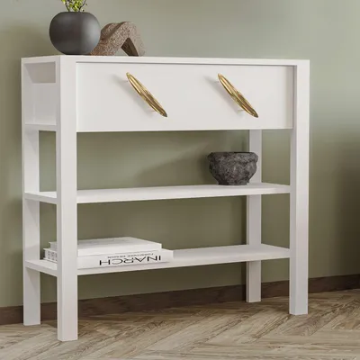 Produktbild von Skye Decor, Hochwertiger Dresser (Elterncode) - 100% Melamin, Weiß, Modern, 90x85x30 cm