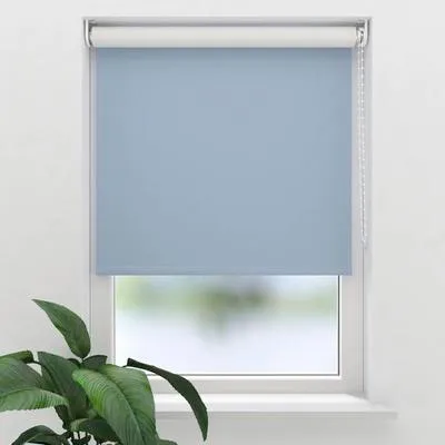 Produktbild von SOLUNA Verdunkelungsrollo V9 hellblau 200x190 cm inkl. Klemmträger