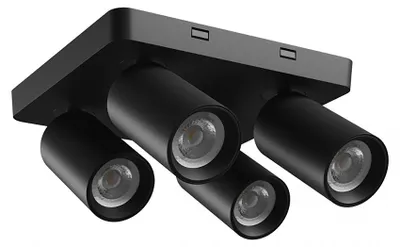 Produktbild von Spectrum Deckenstrahler Madara Altro Square Schwarz eckig max. 4 x 8W GU10 schwenkbar