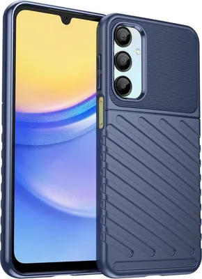 Produktbild von Conie Schutzhülle für Samsung Galaxy A36 5G Tasche Silikon Case Muster Cover Bumper TPU Hülle in Blau