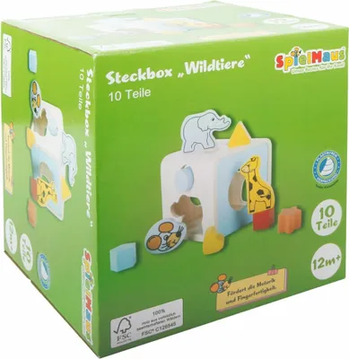 Produktbild von SMH Steckbox Wildtiere, 9 Teile