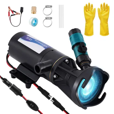 12V Abwasserpumpe mit Häcksler, 45 l/min, 144 W, selbstansaugend