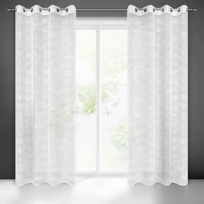 Zdjęcie produktu dla Zasłona ASTERA biała 140x250 cm z oczkami