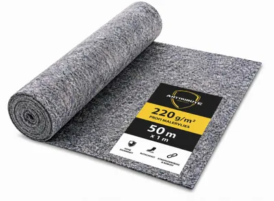 Produktbild von Malervlies 220g 1x50m Abdeckvlies 50m² mit PE-Folie rutschhemmend