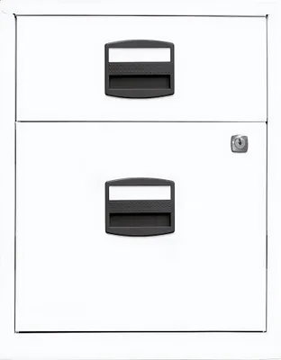 Produktbild von BISLEY Home Rollcontainer verkehrsweiß 2 Auszüge 41,3 x 40,0 x 52,8 cm