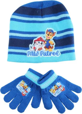 Produktbild von Paw Patrol Ready Kinder Mütze & Handschuh Set Winter