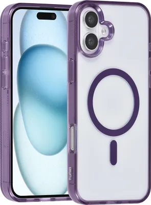 Immagine prodotto di Custodia posteriore TUNIQ per iPhone 16 Plus - Silicone Magsafe - Viola