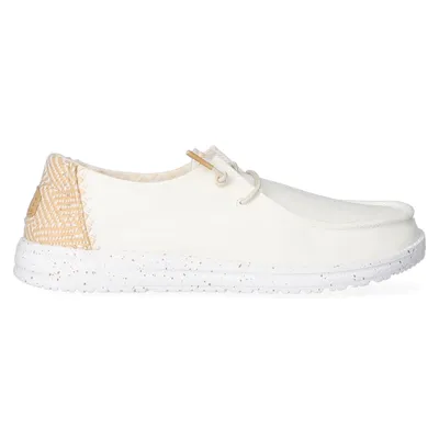 Produktbild von HEYDUDE Wendy Chambray Damen Halbschuhe White Sand Größe 39