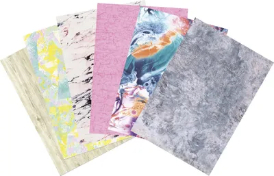 Produktbild von Décopatch Pack. 30 Blatt -Papier 30x40cm 6 Designs Sortierung Pouring - PS30G19C