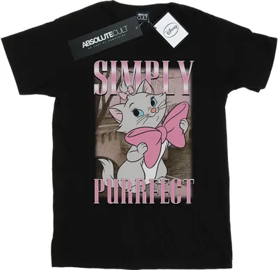 Produktbild von Disney - "Aristocats Simply Purrfect" T-Shirt für Herren BI19428 (3XL) (Schwarz)