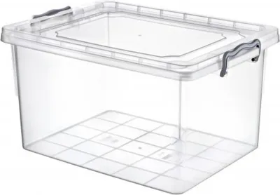 Produktbild von Aufbewahrungsbox Aufbewahrungsbehälter Transparentbox Kunststoffbox Klappbox Plastikbox mit Deckel 40L
