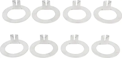 Image de 8 pièces de 1 pouce de rondelle d'axe de roue de remorque, acier inoxydable, remplacement pour les axes EZ Lube 2000-7000 lbs