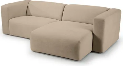 Produktbild von home24 Ecksofa mit Longchair - Strukturstoff