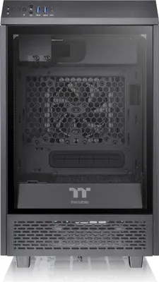Produktbild von Thermaltake The Tower 100, Mini Tower, PC, Schwarz, Mini-ITX, SPCC, Gehärtetes Glas, Gaming