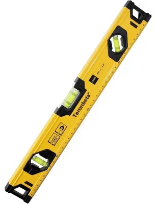 Immagine prodotto di Livella a bolla da 40 cm con 3 bolle, magnete, alluminio, tappi terminali ammortizzanti, precisione ± 0,5 mm/m