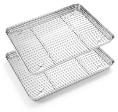 Productafbeelding van Bakplaat met Koelrooster Set 40,5 x 30,5 cm