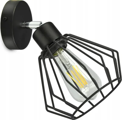 Produktbild von LUXOLAR - Wandlampe Schwenkbar aus Metal Draht im Edison-Stil- Wandleuchte Innen für Wohnzimmer, Küchen - Wandbeleuchtung