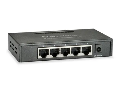 Produktbild von LevelOne GEU-0523, Unmanaged, Gigabit Ethernet (10/100/1000), Wandmontage