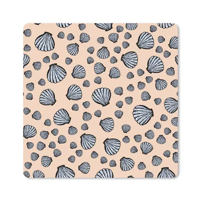 Produktbild von MuchoWow® Mauspad Mousepad Muscheln - Strand - Muster 20x20 cm - Mousepads - Maus Mat - Pad - Mausunterlage - Desk Mat - Bureauartikeln