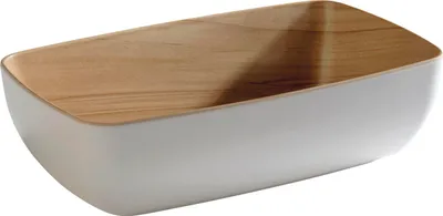 Obrázok produktu pre APS Frida miska, GN 1/4, drevený vzhľad biela, obsah: 1,80 litra, výška: 75 mm