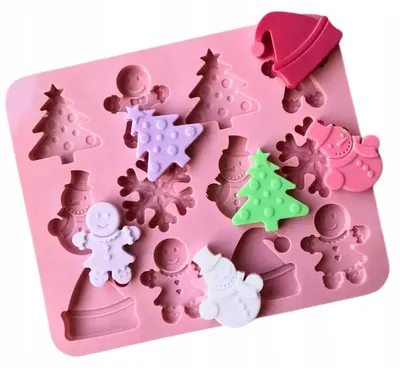Produktbild von Gift Home Weihnachts-Silikonform mit Schneeflocke & Tannenbaum