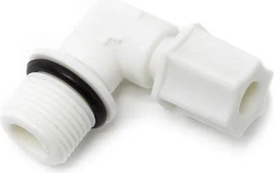 Immagine prodotto di Naturewater raccordo Jaco a 90° per tubo flessibile da 6,35 mm (1/4") e con AG da 16,41 mm (3/8"), per acqua potabile ultrafiltrazione microfiltro a osmosi inversa (RO)