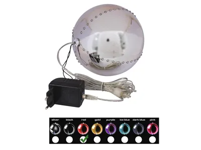 Zdjęcie produktu dla EUROPALMS Kula śnieżna LED 15 cm, czerwona (83501243)