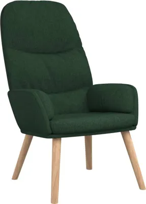 Image de vidaXL Fauteuil relax vert foncé Tissu