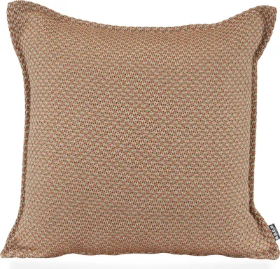 Produktbild von H.O.C.K. Linocea Outdoor Kissen 45x45cm orange mit Biese col. 402470