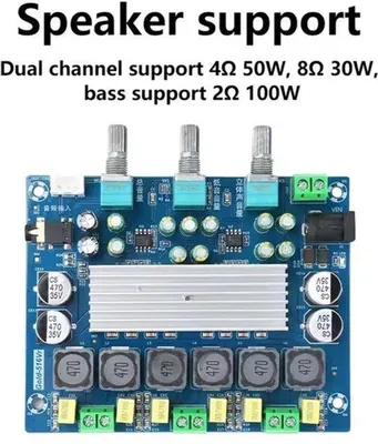 Productafbeelding van Audio versterkermodule klasse D 2.1 — 50 W × 2 + 100 W, 8-24 V