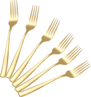 Produktbild von Cheffinger, Set 6 Gabeln 21.5 cm Edelstahl , Gold