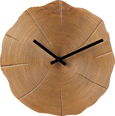 Produktbild von SensaHome Wanduhr Montreal –  Uhr im Industriestil – Organische Form – Rostiges Design – Ø30 cm – Bronze