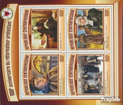 Produktbild von Briefmarken Zentralafrikanische Republik 2017 Mi 6830-6833 Kleinbogen (kompl. Ausgabe) postfrisch Reformation
